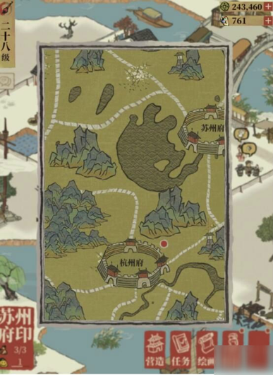 江南百景图杭州府怎么开启-阊门探险开启杭州府具体方法