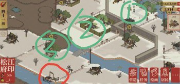 江南百景图松江府码头在什么位置-松江府码头地图位置标注